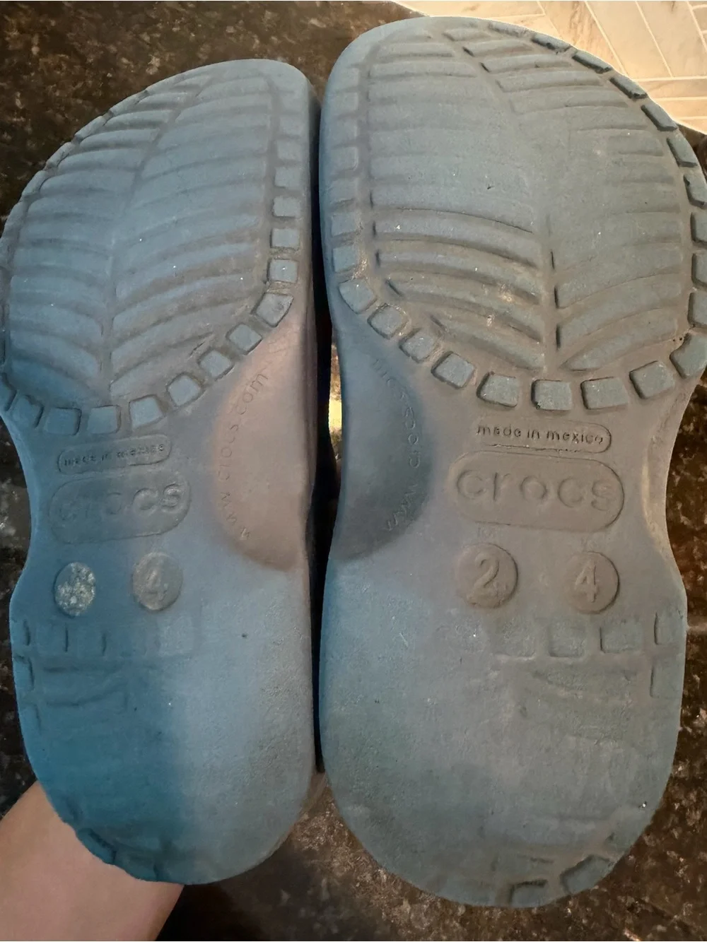 CROCS Kids Classic Charcoal Gray Clogs Size J2